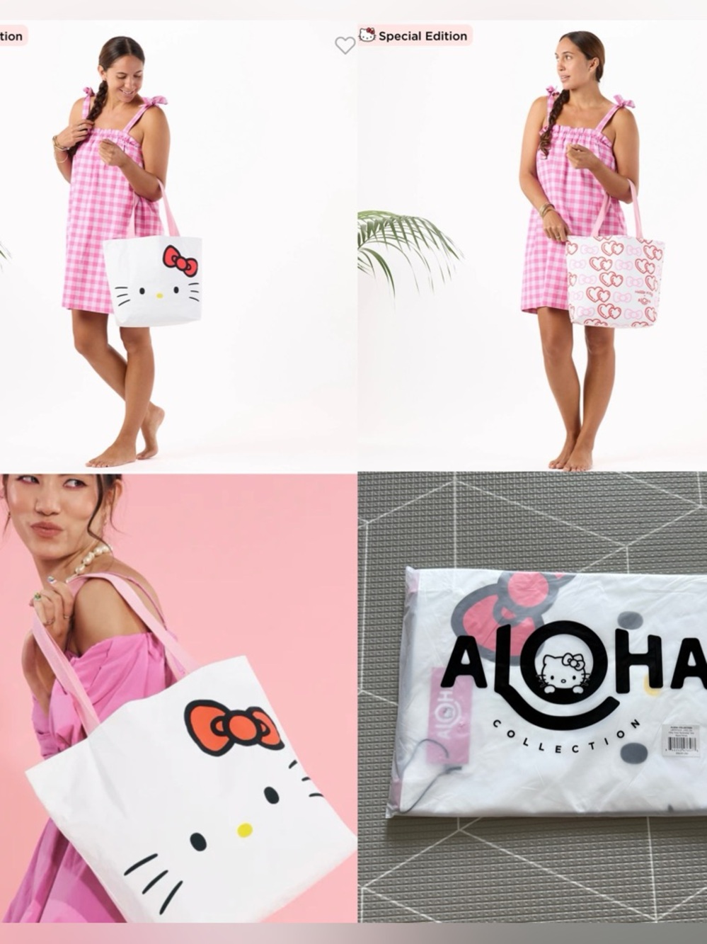 Aloha Collection x Hello Kitty “Kitty Face” Reversible Tote Limited Edition